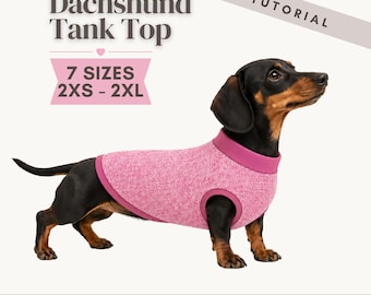 PDF Sewing Pattern for Dachshund Sweater / DIY Dog Sweater for Dachshund, Teckel, or Corgi / Instant Download PDF Dog Clothing Pattern