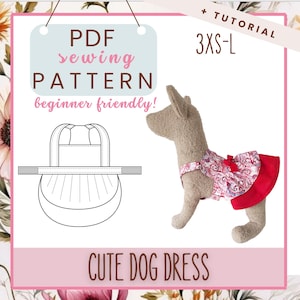 Dog Dress Sewing Pattern: Easy Ruffled Design (Digital PDF Download