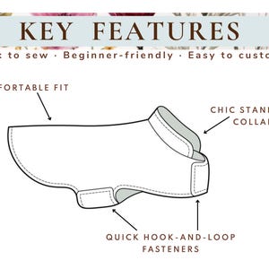 PDF Dog Coat Sewing Pattern / DIY Pet Clothing / Dog Jacket Sewing Pattern image 2
