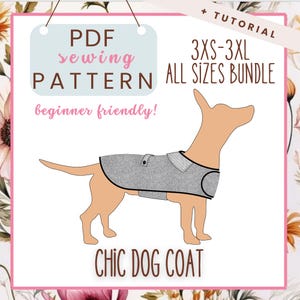 DIY Dog Coat Sewing Pattern: Winter Raincoat with Button Detail (PDF Pattern)