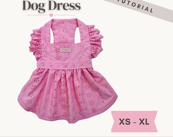 Dog Dress Sewing Pattern: Ruffled Skirt, (Digital PDF Download)