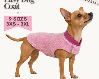 PDF Dog Coat Sewing Pattern / DIY Pet Clothing / Dog Jacket Sewing Pattern