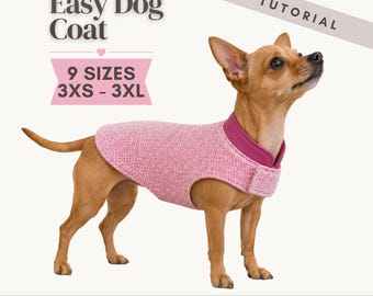 PDF Dog Coat Sewing Pattern / DIY Pet Clothing / Dog Jacket Sewing Pattern