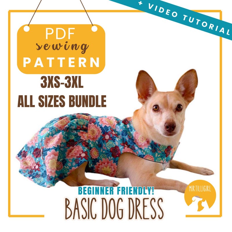 Dog Dress Pattern Etsy