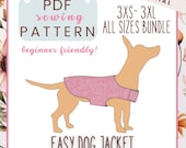 Dog Jacket Sewing Pattern PDF | DIY Pet Clothing | Dog Clothes Sewing Pattern