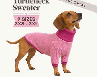 Dog Turtleneck Sweater Sewing Pattern: DIY Dog Clothes (PDF Download)