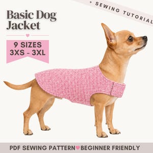 Dog Jacket Sewing Pattern PDF | DIY Pet Clothing | Dog Clothes Sewing Pattern