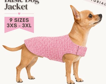 Dog Jacket Sewing Pattern PDF | DIY Pet Clothing | Dog Clothes Sewing Pattern