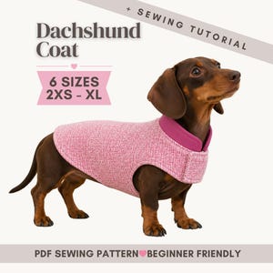 PDF Dachshund Coat Sewing Pattern | DIY Pet Clothing | Doxie, Teckel or Corgi Jacket Pattern