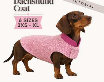 PDF Dachshund Coat Sewing Pattern | DIY Pet Clothing | Doxie, Teckel or Corgi Jacket Pattern