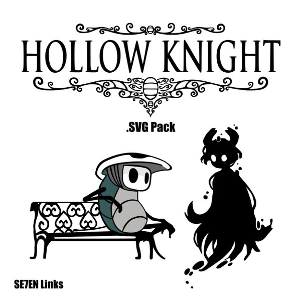 Hollow Knight SVG - Hollow Knight Shade - Hollow Knight Quirrell - SVG Pack - Scalable Vector Graphic - Hollow Knight Digital Download