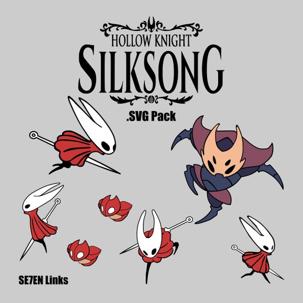 Hollow Knight Silksong SVG - Silksong Needle - Hollow Knight Needle - SVG Pack - Scalable Vector Graphic - Hollow Knight Digital Download