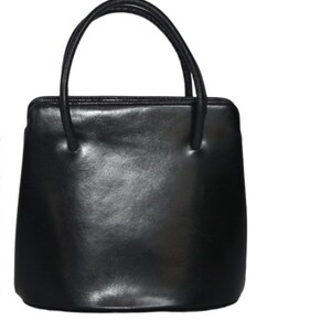 Bolso vintage de piel negra Bienen-Davis