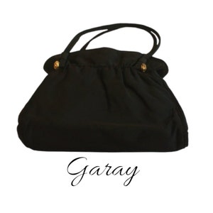 Monedero Vintage Garay de Tela Negra