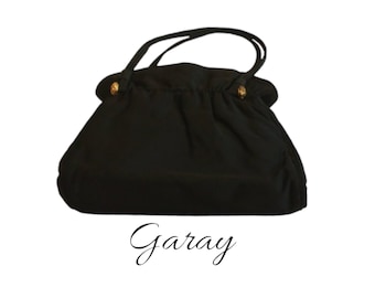 Vintage Garay Black Cloth Purse