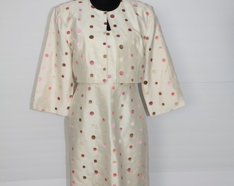 Silk Strapless Dress with Bolero Jacket