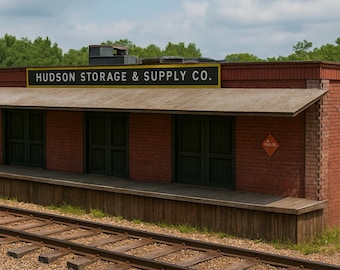 HO Scale Hudson Lagerung & Versorgung Co. – Trackside Lagerhaus 1:87th KIT