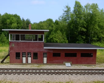 HO Scale BALTIMORE and OHIO Railroad F Tower - Fostoria, Ohio 1:87