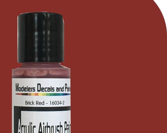 Brick Red Modelers DP Acryl Airbrush Paint 1 oz