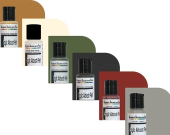 COLLEZIONE BUILDING Acrylic Airbrush Paint 6 - Bottiglie da 1 fl oz nei nostri colori da costruzione più popolari