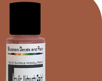 Aged Mineral Red Modelers DP Acrylic Airbrush Paint 1 oz