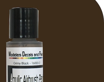 Grimy Black Modelers DP Acrylic Airbrush Paint 1 oz