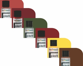 Denver und Rio Grande Western RAILROAD COLLECTION Acryl Airbrush Paint 6 - 1 fl ounce Flaschen in unseren beliebtesten D&RGW Farben