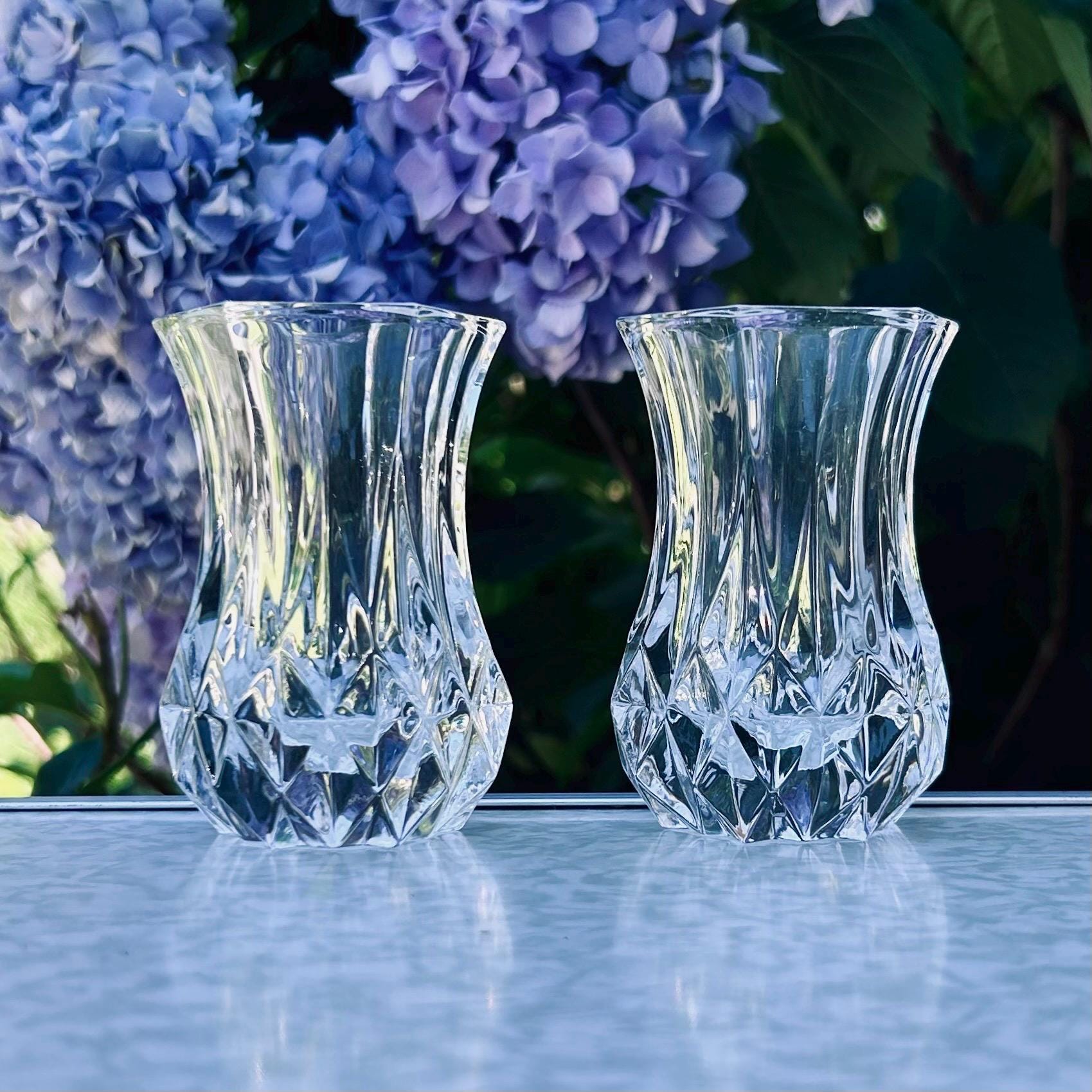 Cristal d'Arques Montparnasseフラワーベース　花瓶 Crystal D Arques France Vase - Etsy