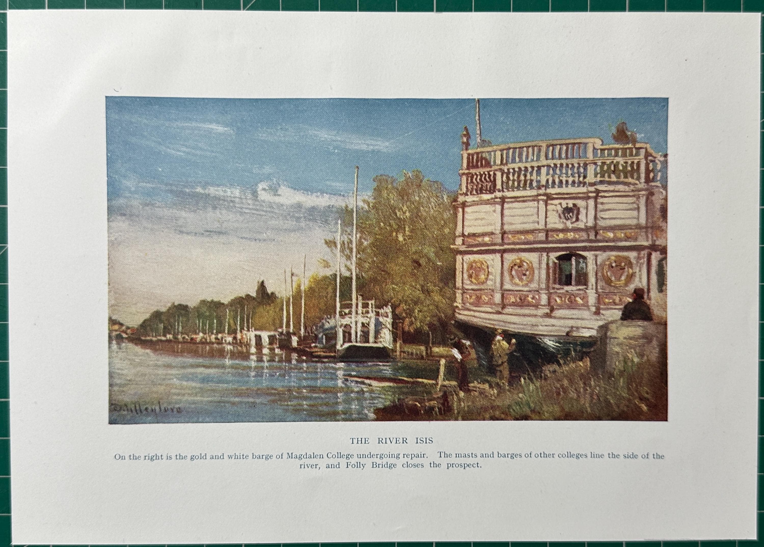 Photo Stéréoscopique Albumine Oxford Angleterre Folly Bridge Avant 1900 - Tirage Original
