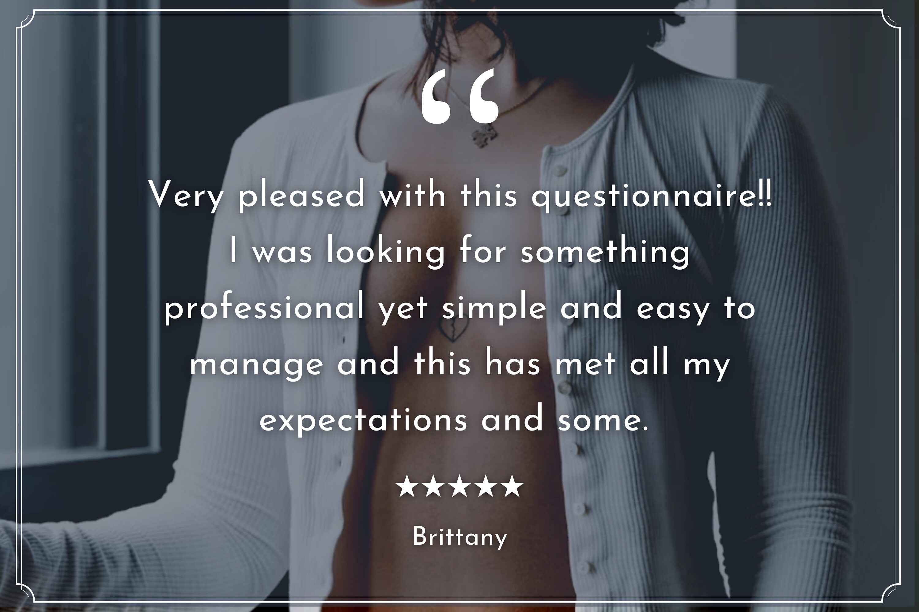 Boudoir Photoshoot Questionnaire Online Form Questionnaire Etsy