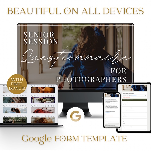 Senior Photoshoot Questionnaire Template Etsy Australia
