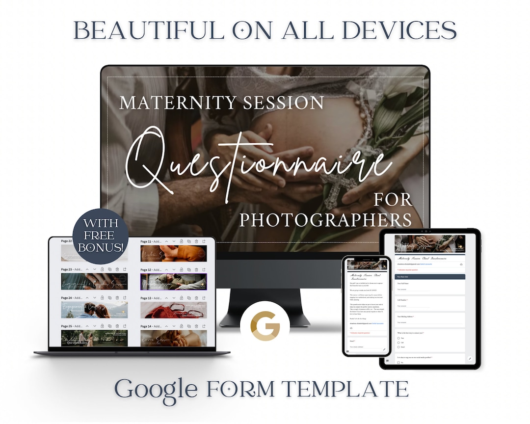 Maternity Photoshoot Questionnaire Online Form Etsy