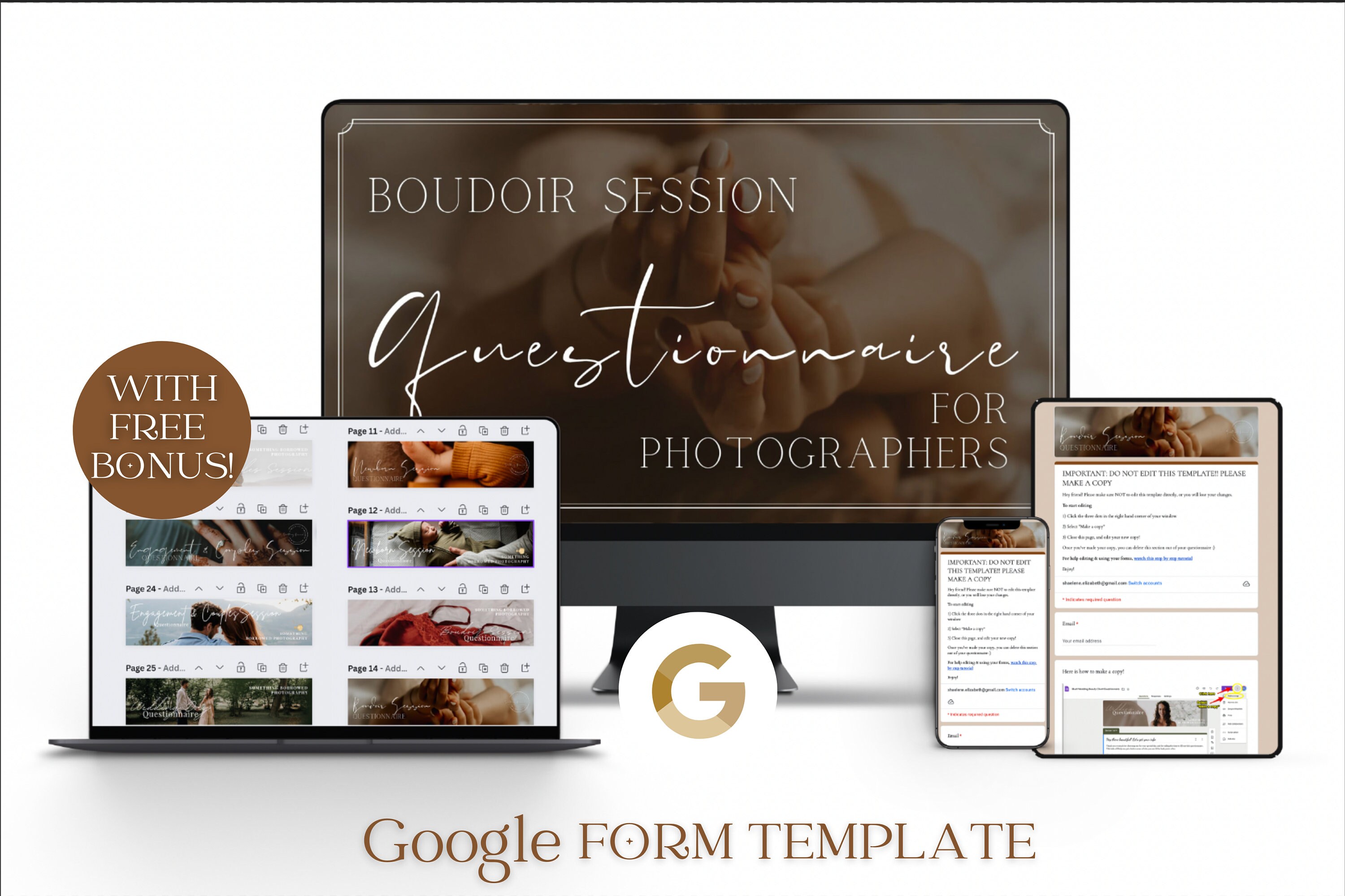 Boudoir Photoshoot Questionnaire Online Form Questionnaire Etsy