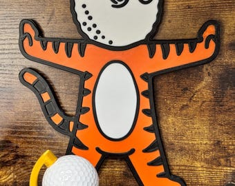 Malbon “Buckets” Tiger Woods Golf Ball Head Wall Decor
