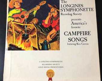 America&#39;s Favorite Campfire Songs/ Ken Carson Longines Vinyl Record LWS149