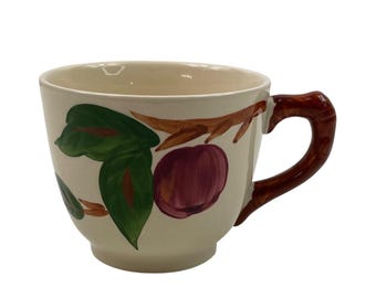 Franciscan Apple Flat Cup Mug Earthenware England Backstamp