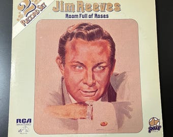 Jim Reeves – Room Full Of Roses 2x Vinyl LP Records 1985 RCA PDL2-1113