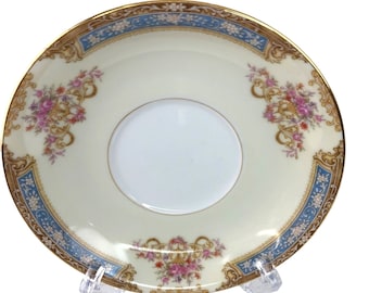 Bluelace Noritake Porcelain 5.5" Saucer Plate Made in Occupied Japan 1948-1952