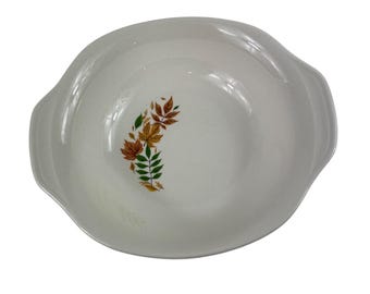 Salem 9" Handled Oval Vegetable Bowl Autumn Leaves
