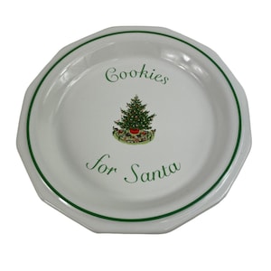 Vintage Pfaltzgraff Christmas Heritage Cookies for Santa 7&quot; Plate