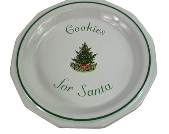 Vintage Pfaltzgraff Christmas Heritage Cookies for Santa 7&quot; Plate