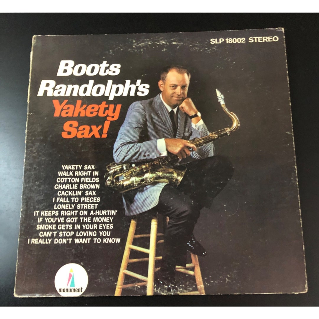 Boots Randolph Yakety Sax Monument SLP18002 Stereo LP 1963 Jazz Music