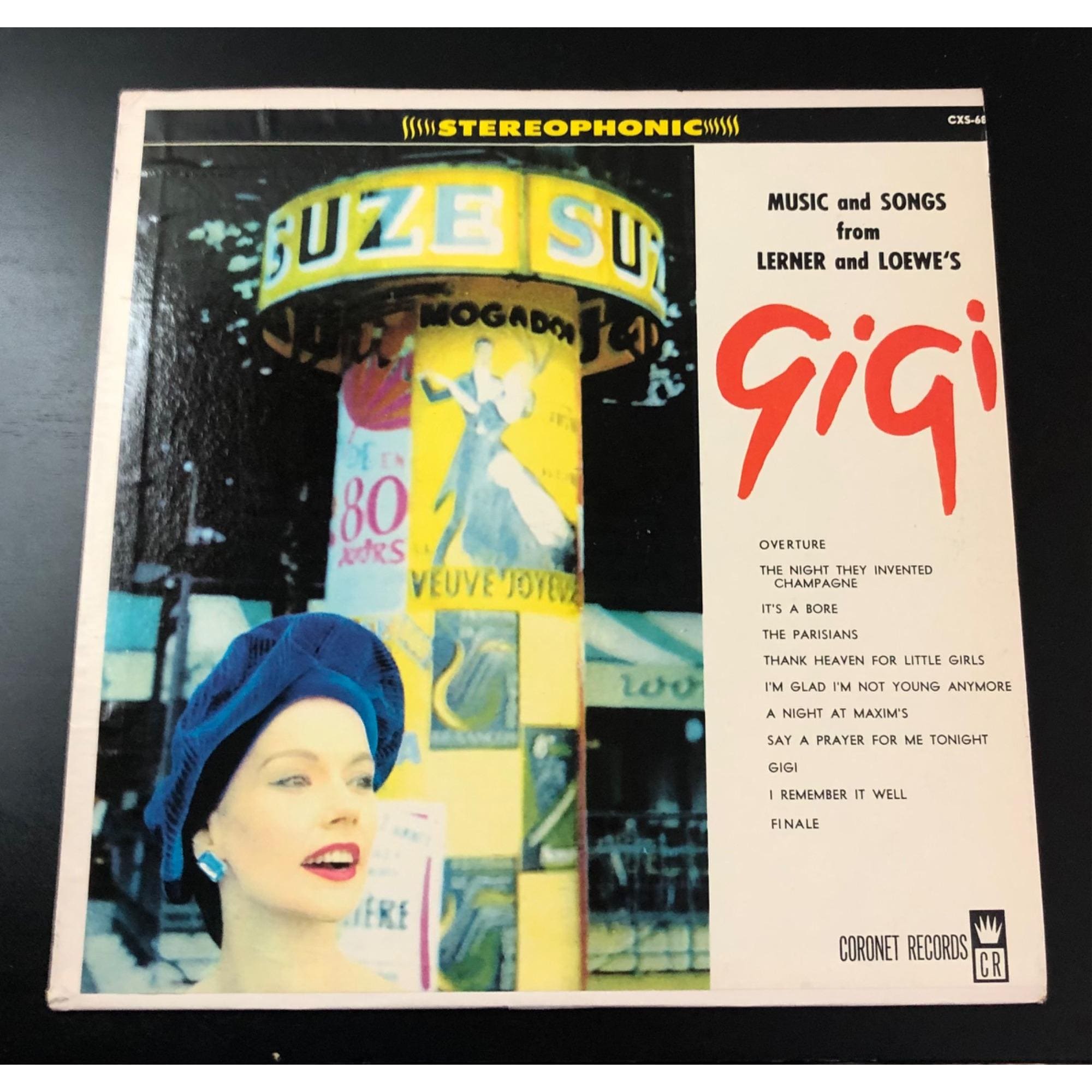 Music & Songs From Lerner And Loewe's Gigi Vinyl LP Record 1958 Coronet CXS-68