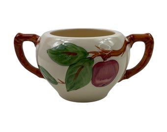 Franciscan Apple Sugar Bowl NO LID Earthenware England Backstamp