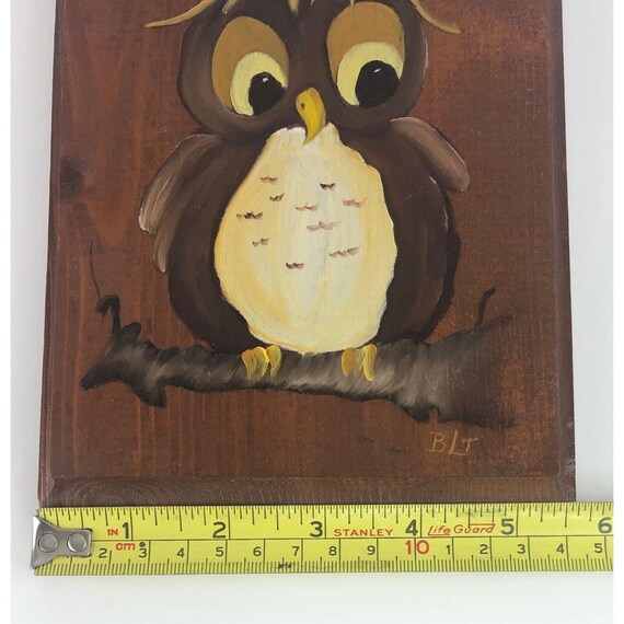 フクロウをテーマにした手描きの木製壁アートプレート写真 - Etsy 日本