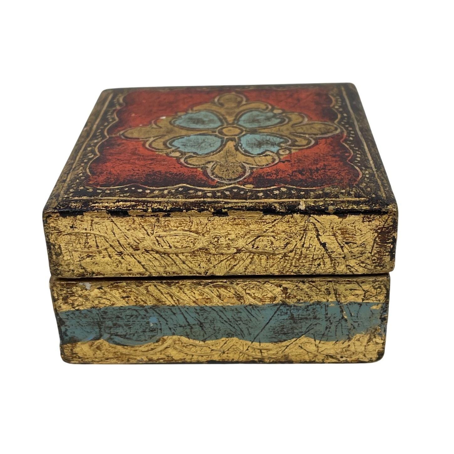 Gold leaf wood box - Etsy 日本