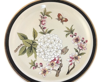 Shafford Chinese Garden (Earthenware) Plate - Butterfly/Floral Design 7- 3/4”