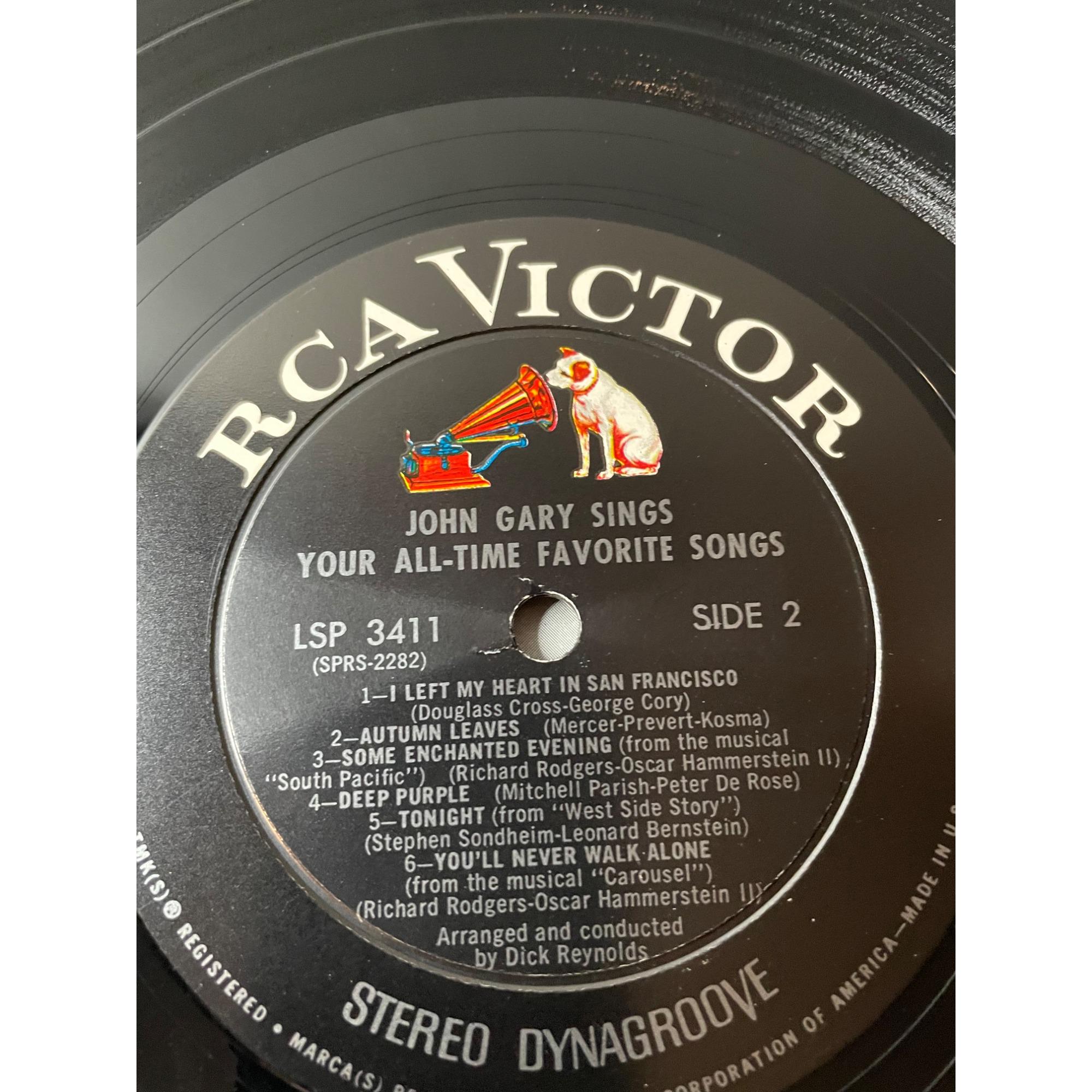 ジョン・ゲイリーが歌うあなたのお気に入りの歌 ビニール LP レコード