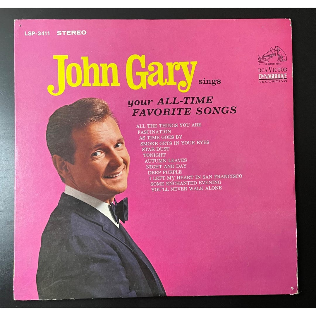ジョン・ゲイリーが歌うあなたのお気に入りの歌 ビニール LP レコード