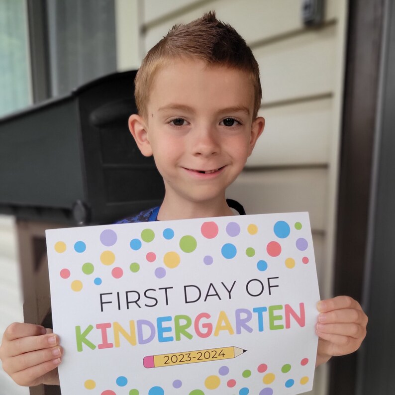 Back To School 2023 2024 Printable First Day Of School Signs Etsy UK